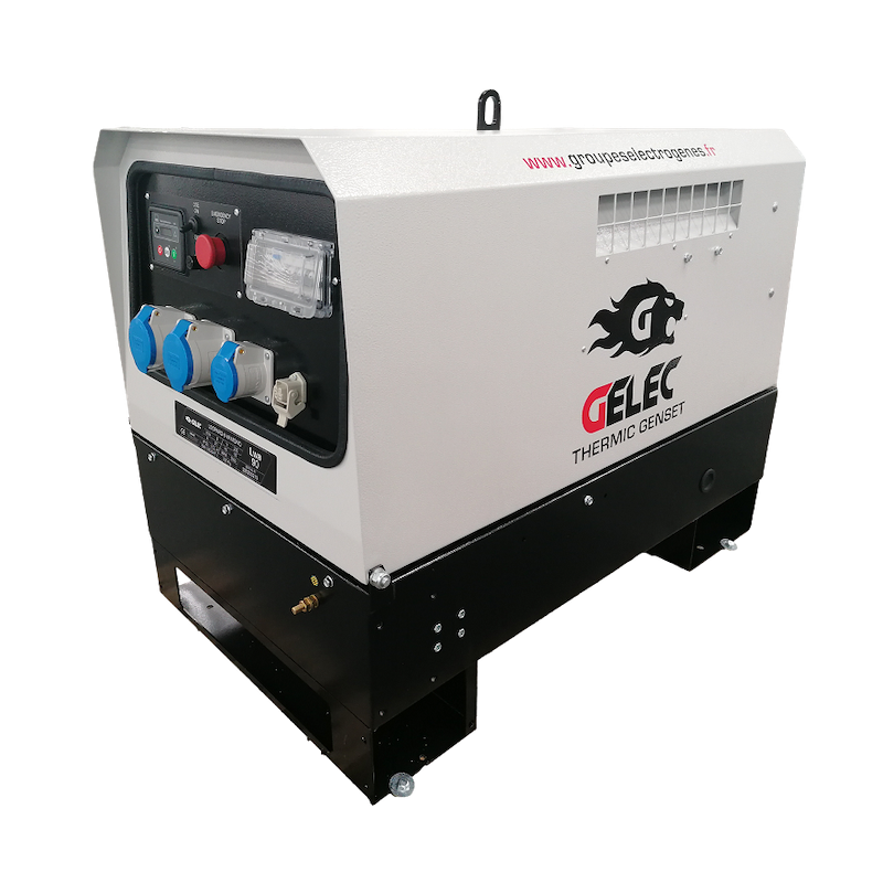 Groupe électrogène portable insonorisé 6 kVA diesel - Léopard - GELEC Energy