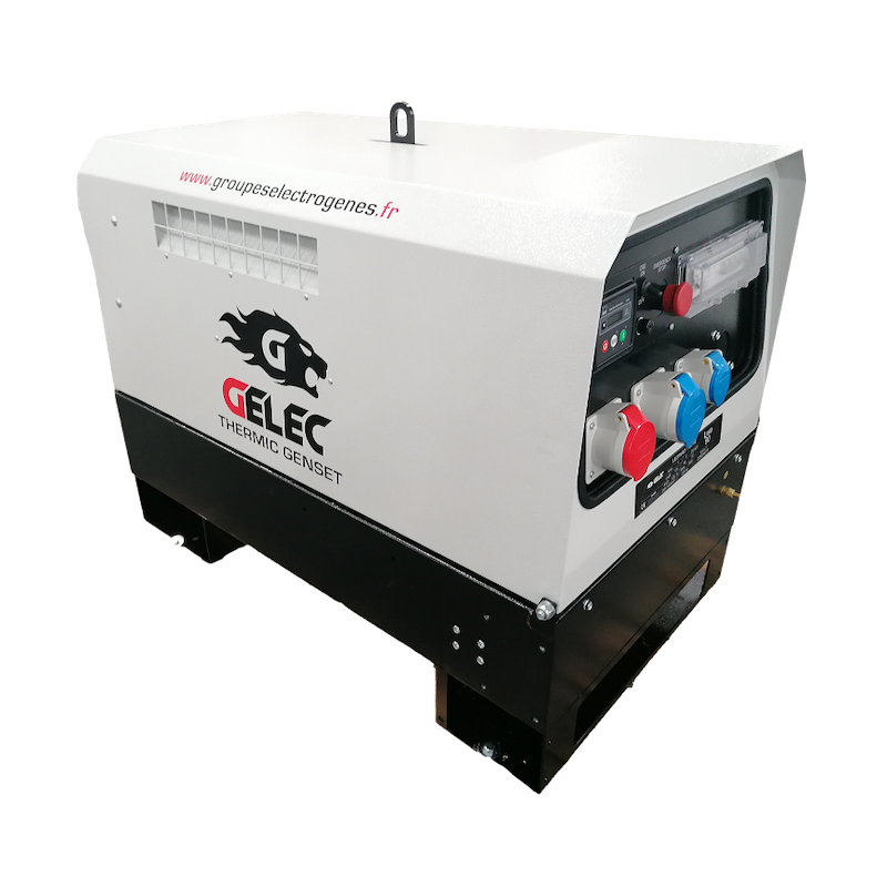 Groupe électrogène portable insonorisé 7 kVA diesel - Léopard - GELEC Energy