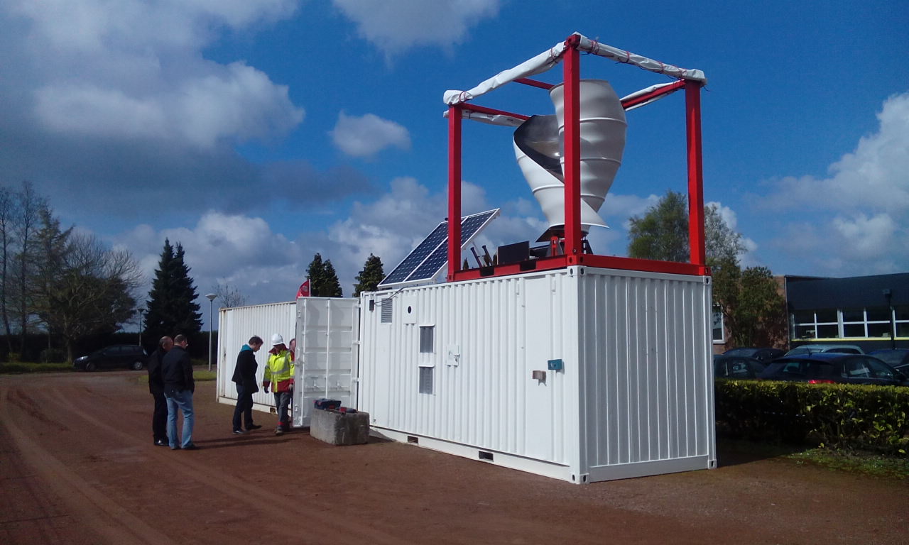 Chantiers temporaires - Centrale hybride transportable