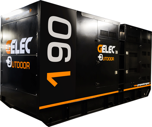 outdoor-190yc - Groupe électrogène rental 190 kVA OUTDOOR