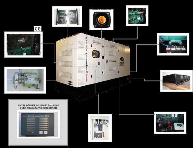 composition groupe électrogène de sécurité